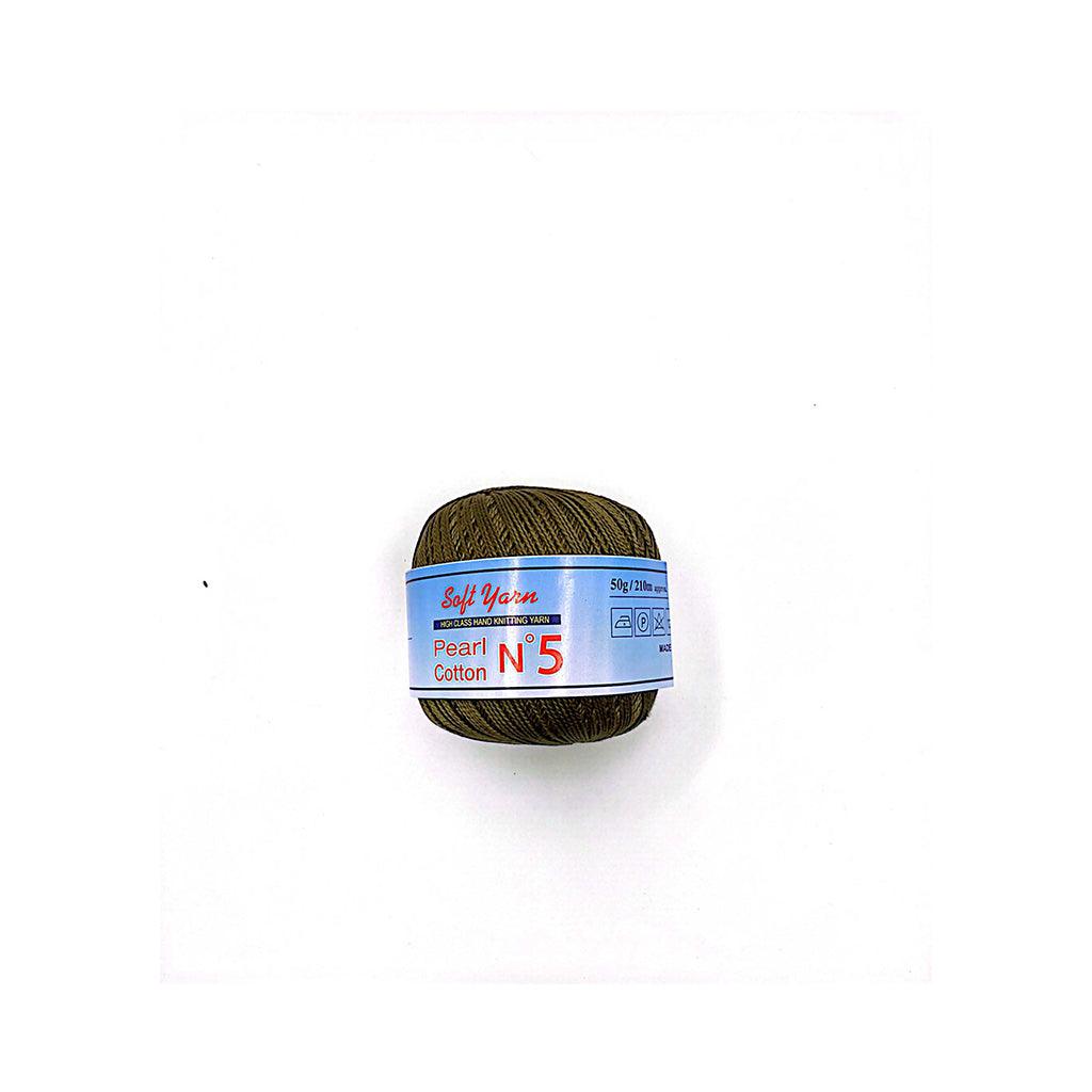 PEARL COTTON Yarn 100% Cotton 50g 230 yards - N 5 (1 piece)