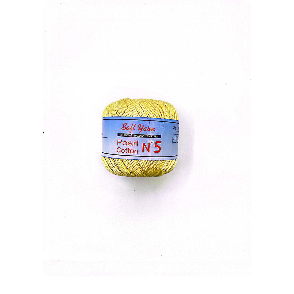 PEARL COTTON Yarn 100% Cotton 50g 230 yards - N 5 (1 piece)