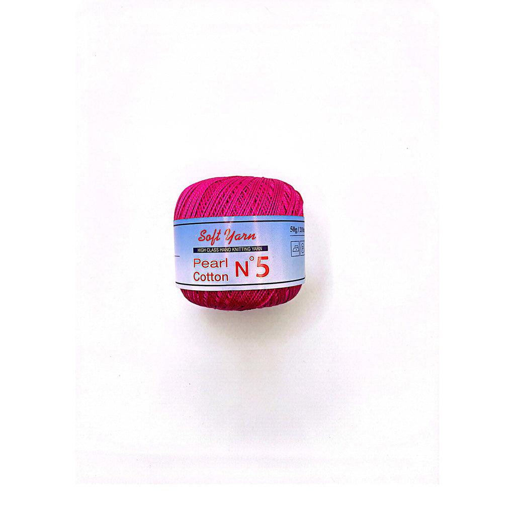 PEARL COTTON Yarn 100% Cotton 50g 230 yards - N 5 (1 piece)