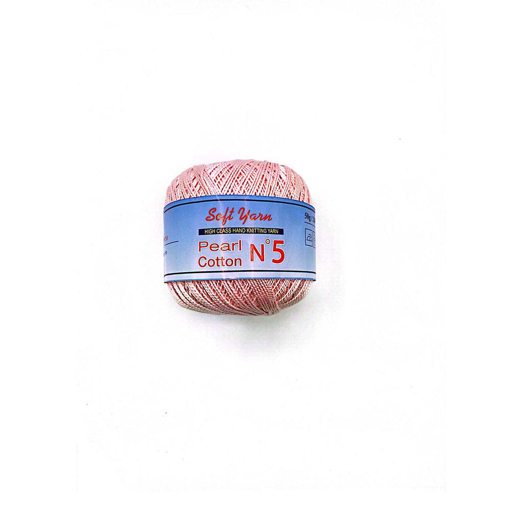 PEARL COTTON Yarn 100% Cotton 50g 230 yards - N 5 (1 piece)