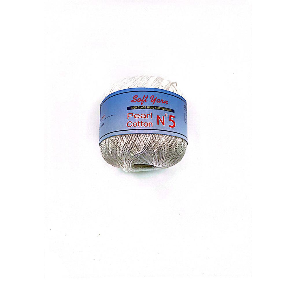 PEARL COTTON Yarn 100% Cotton 50g 230 yards - N 5 (1 piece)