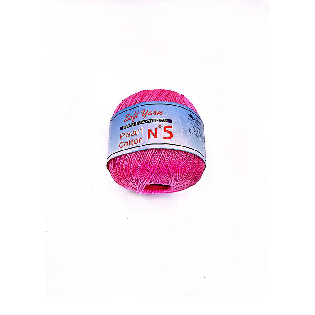 PEARL COTTON Yarn 100% Cotton 50g 230 yards - N 5 (1 piece)