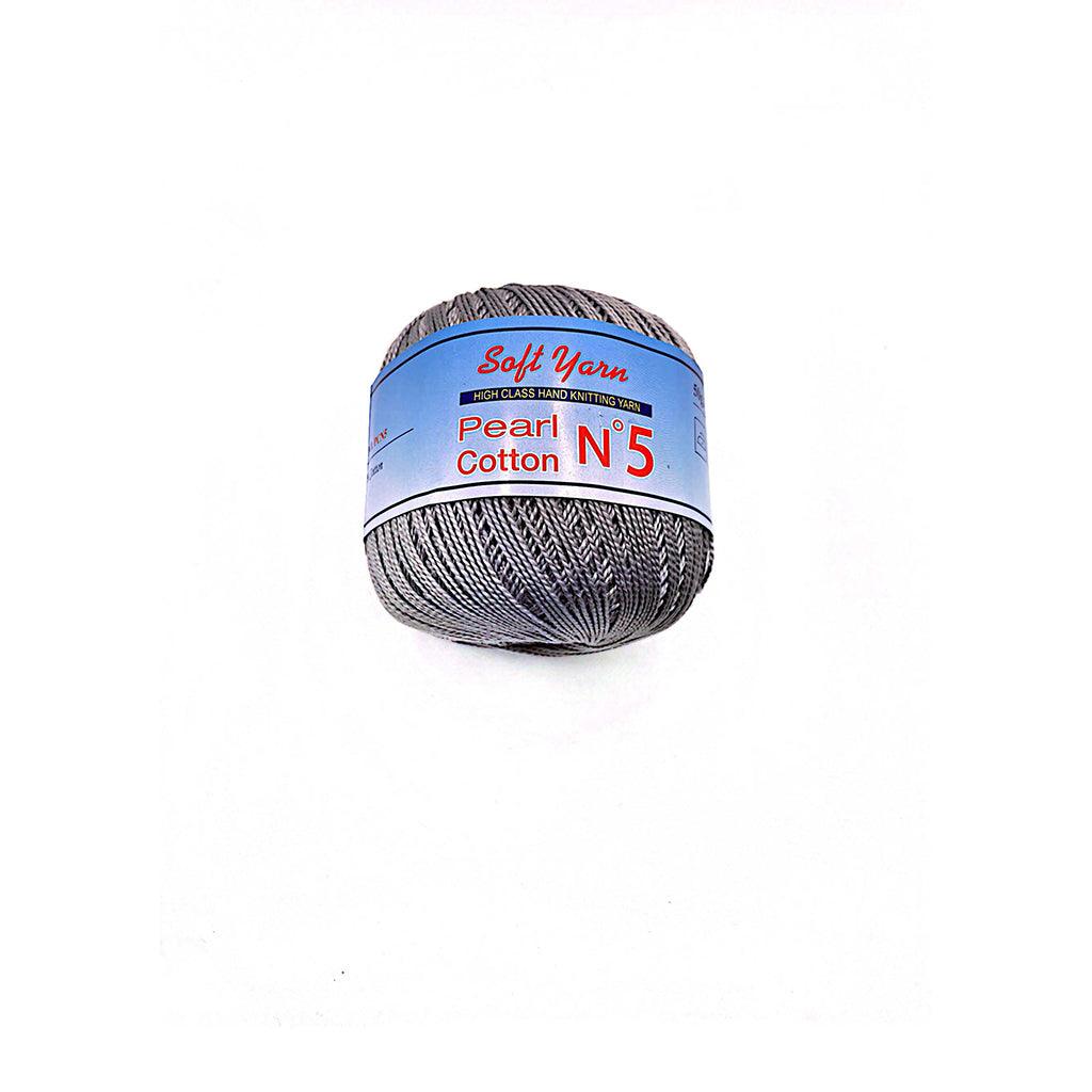 PEARL COTTON Yarn 100% Cotton 50g 230 yards - N 5 (1 piece)
