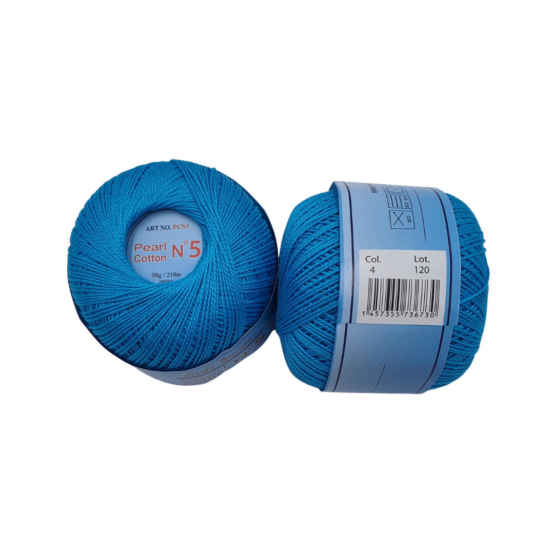 PEARL COTTON Yarn 100% Cotton 50g 230 yards - N 5 (1 piece)
