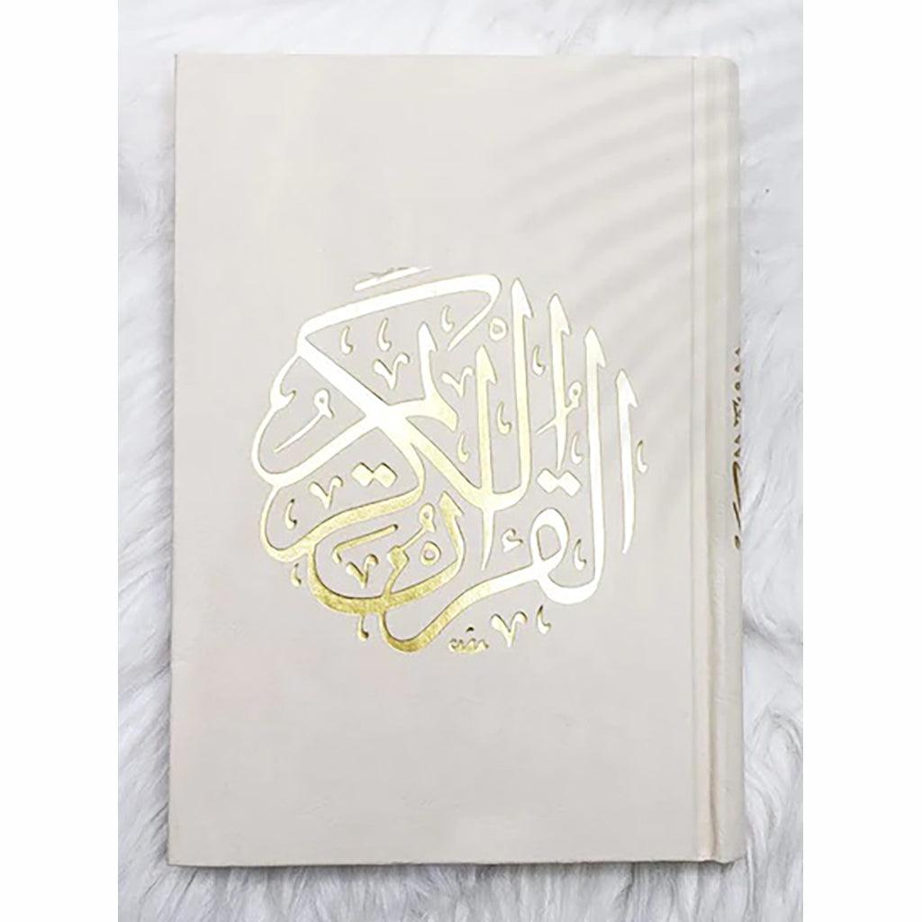 Qur'an Uthmani Script Velvet Cover size 14x20 cm مصحف بالرسم العثماني مخمل ورق المدينة