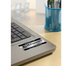 SILVER HEAVYDUTY LABELS L6011-20, 63.5 X 29.6 MM, 27 LABELS IN A SHEET, 20 SHEETS PER PACK, FOR B/W LASER PRINTER