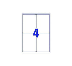 ULTRA HEAVY DUTY INDUSTRIAL WATERPROOF GHS LABELS B7169-50 EXTRA STRONG ADHESIVE, 99 X 139 MM, 4 LABELS PER SHEET, 50 SHEETS IN A PACK