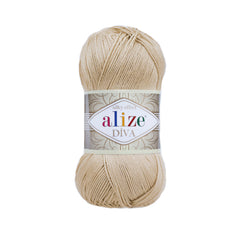 Alize - DİVA Silk Acrylic Yarn 100% Microfiber Acrylic Yarn 1 Ball skeins 100gr 383yds
