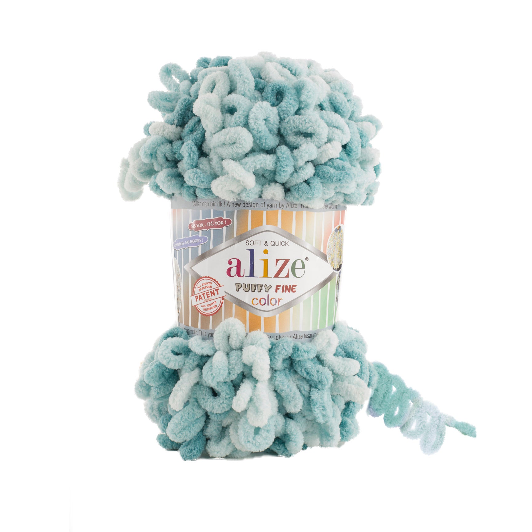 Alize - Puffy Fine Colors Yarn %100 MicroPolyester 100gr 14.5 mt Book Fanar