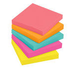 3M 654-5PK POST-IT NEON COLOURS 5 PADS