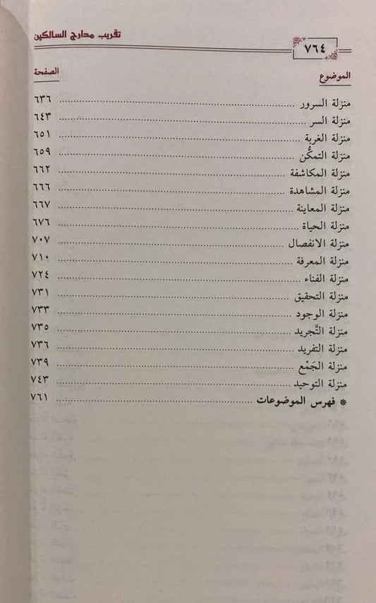 تقريب مدارج السالكين لابن القيم - Book Fanar