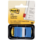 3M 680 2 POST-IT FLAGS - BLUE 1"X1.7", 50 SHEETS