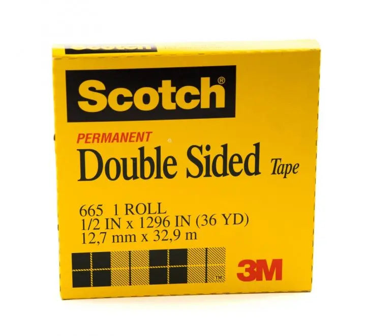 3M 665-1236 SCOTCH DBL.SIDED TAPE 1/2X36YARDS