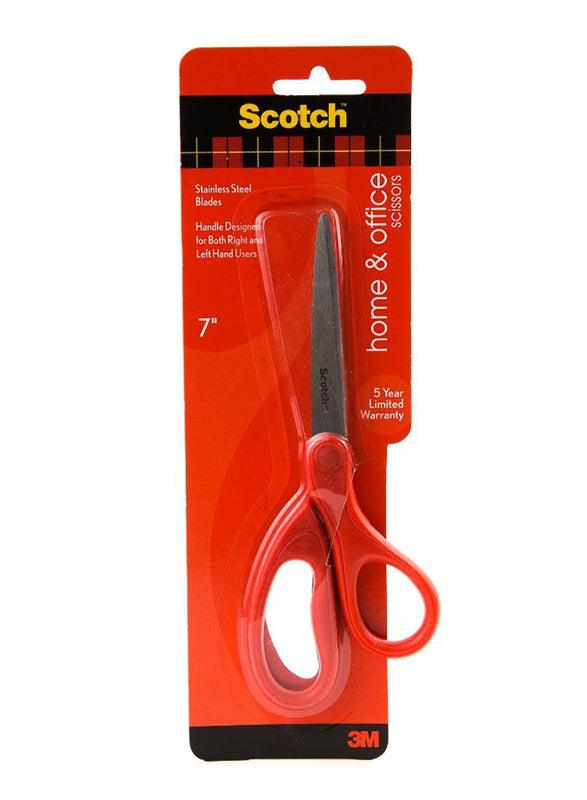 3M Scotch 1407 7-inch Household Scissor, Red