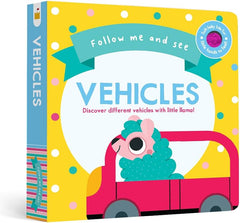 Follow Me & See: Vehicles – Interactive Sensory Book for Toddlers