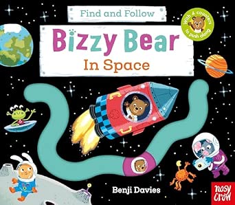 Bizzy Bear: Find and Follow In Space – Interactive Space Board Book for Toddlers