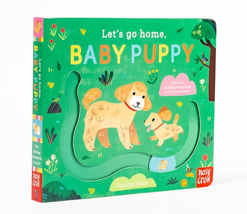 Let's Go Home, Baby Puppy – Interactive Sliding Counter Board Book for Babies and Toddlers