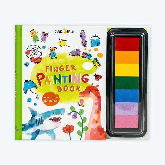 Finger painting book (with colored ink pad)