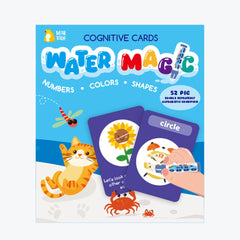 البطاقات السحرية - البطاقات المعرفية - الأرقام والألوان والأشكال مع قلم سحري مائي
