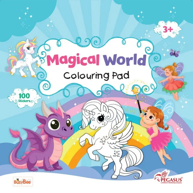 Magical World Colouring Pad – Fun & Creative Colouring Activity Book for Kids | Imaginative Art Activities for Early Learners