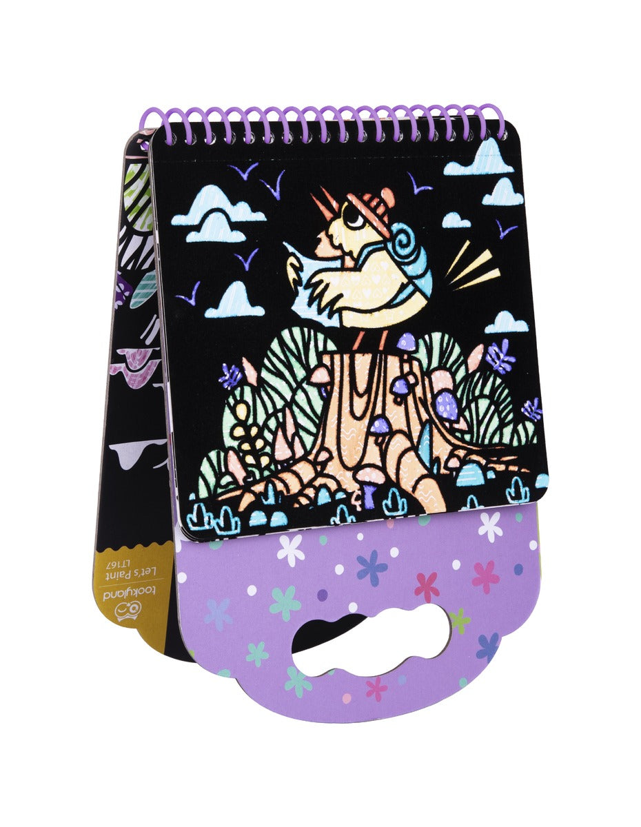 VELVET COLOURING KIT - ANIMALS