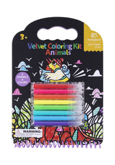 VELVET COLOURING KIT - ANIMALS