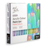 Mont Marte Signature Acrylic Colour Pastel Paint Set 24pc x 36ml MSCP2436