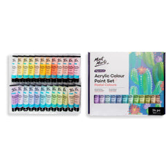 Mont Marte Signature Acrylic Colour Pastel Paint Set 24pc x 36ml MSCP2436