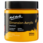 Mont Marte Dimension Acrylic Paint 250ml Pot - Yellow Ochre PMDA2533