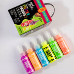 Mont Marte Kids Fluoro Poster Paint Set 6pc x 60ml MPST6002