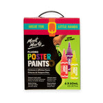 Mont Marte Kids Fluoro Poster Paint Set 6pc x 60ml MPST6002