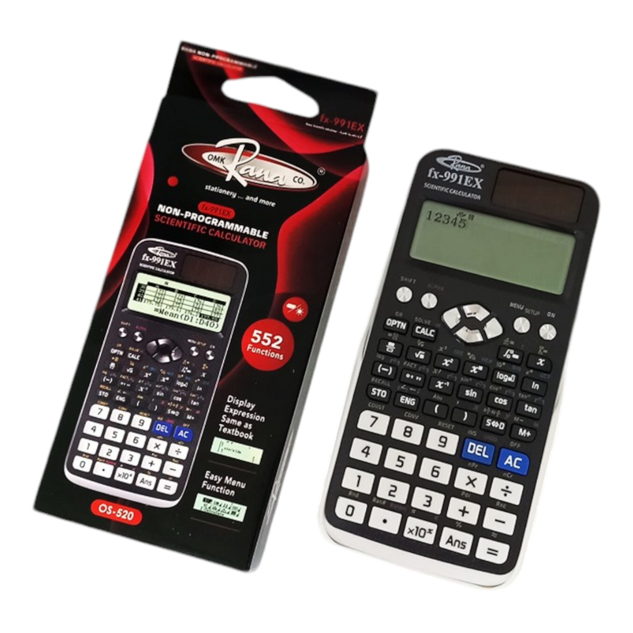 Rana Scientific Calculator Easy Menu Function fx-991EX (552 Functions) Rana Stationery