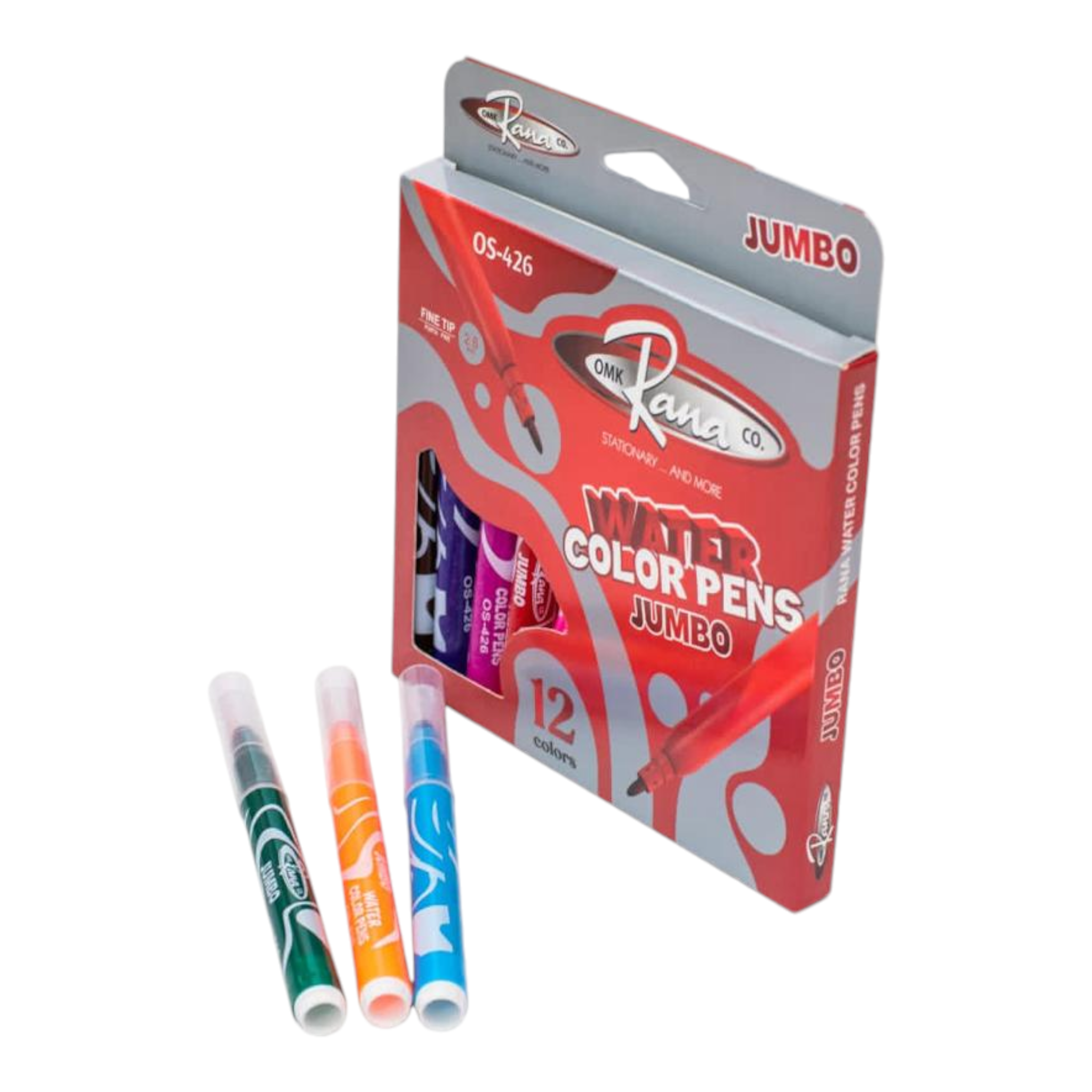 RANA WATER COLOR PENS JUMBO 12COLOR Algurg Stationery