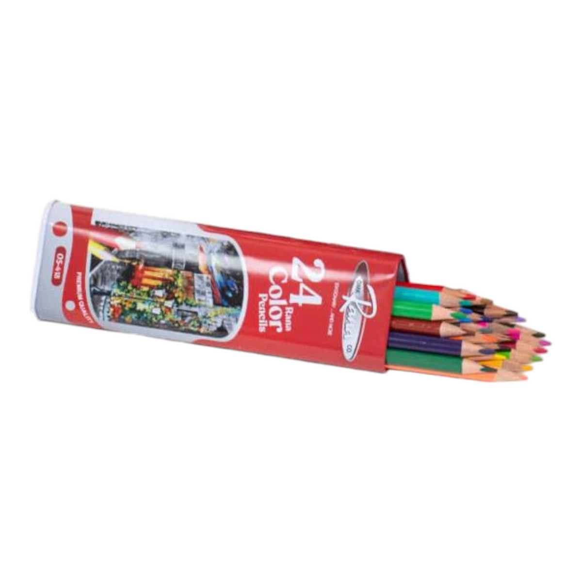 RANA PENCIL COLOR 24 COLOR METAL TRINGULAR BOX Rana Stationery