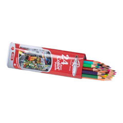 RANA PENCIL COLOR 24 COLOR METAL TRINGULAR BOX Rana Stationery