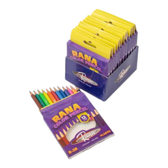 RANA PENCIL COLOR 12 PCS SHORT Rana Stationery