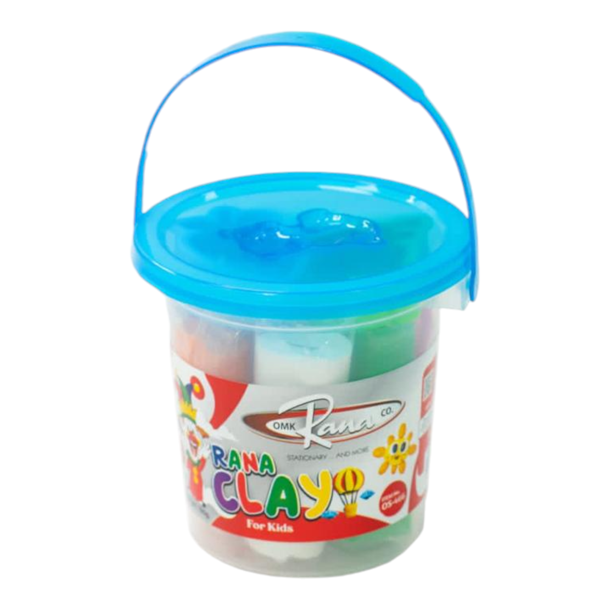 6COLORS(100G)+3MOLDS CUTTER IN PLASTIC BUCKET Rana Stationery