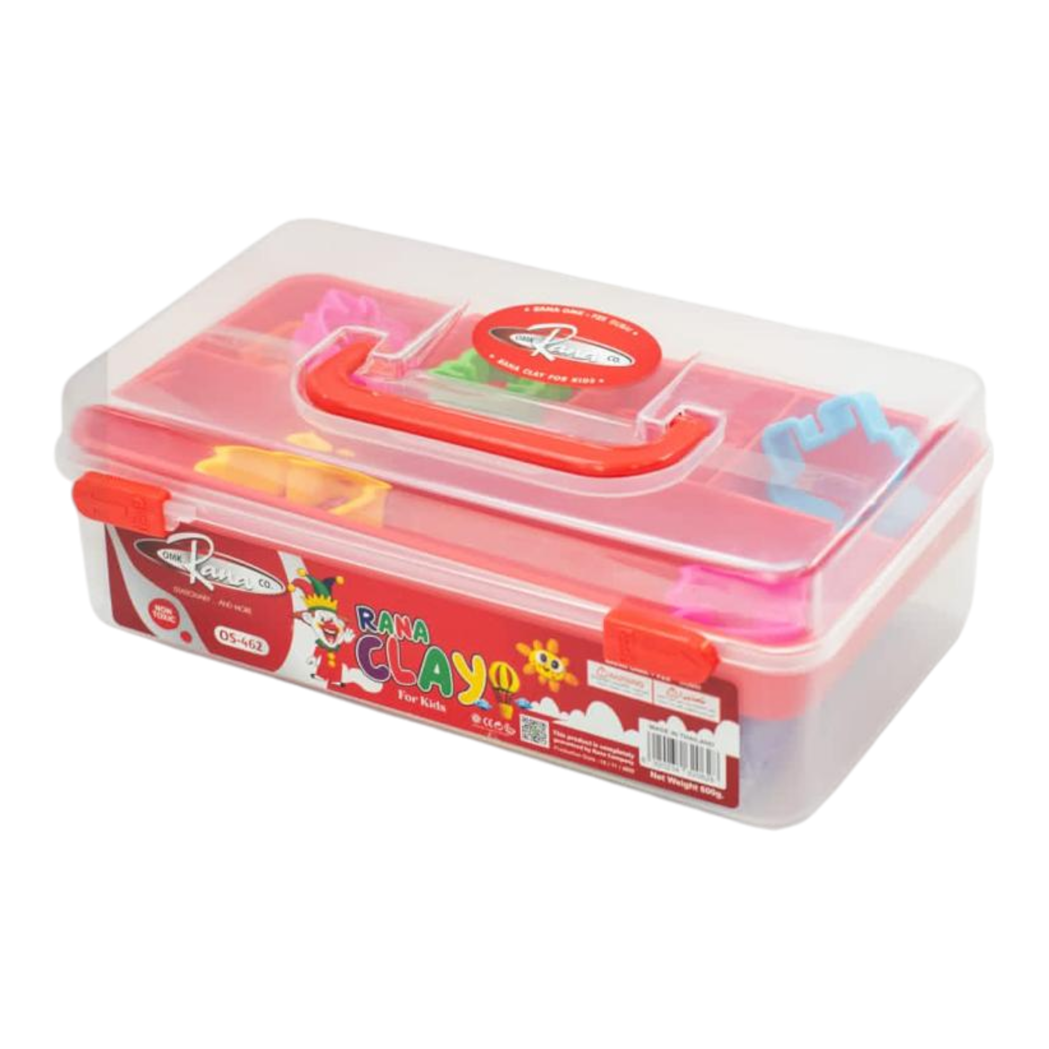 7COLORS(600G)+7MOLDS+1ROLL ER IN PLASTIC CONTAINER Rana Stationery