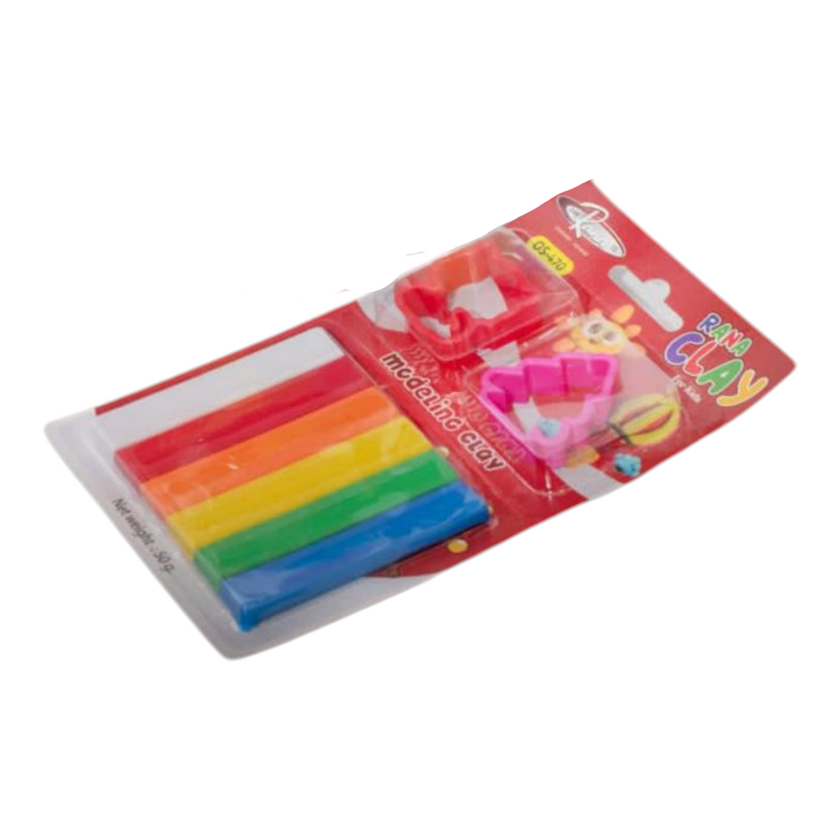 6COLOR RANA CLAY (50G) + 2 MOLDS Rana Stationery