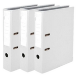 1202 Elfen PP Box File A4 White Set of 3