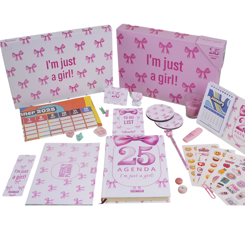 Daftar Agenda Gift Set 2025, I am just a girl Design