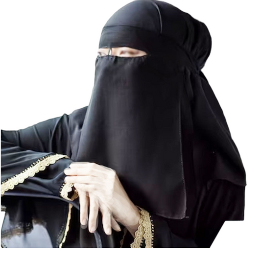 نقاب فاطمة - نقاب مستقيم مع دوري في المنتصف - Book Fanar