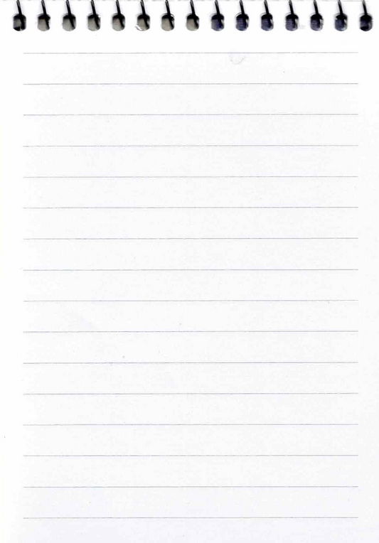 A6 Spiral Ruled Notebook, 50 Sheets, 65 GSM, 105 × 145 mm, Portrait