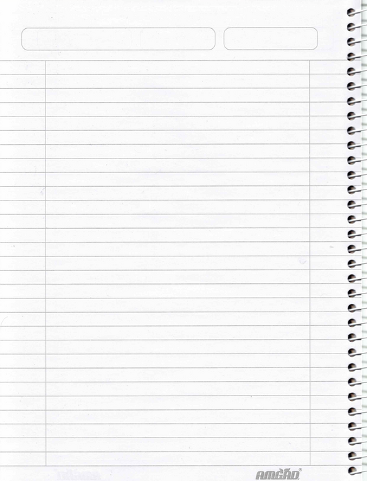 1-Subject Notebook with Full-Size Dividers – 80 Sheets – 65 GSM – 280 × 215 mm