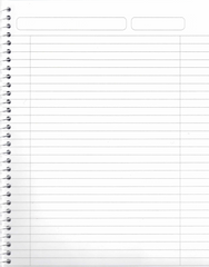دفتر سلك مادة واحدة بغلاف نايلون متين – 80 ورقة – 28 × 21.5 سم