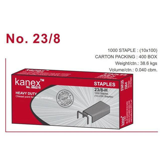Kanex 23/8H Staples - 5 Pieces 