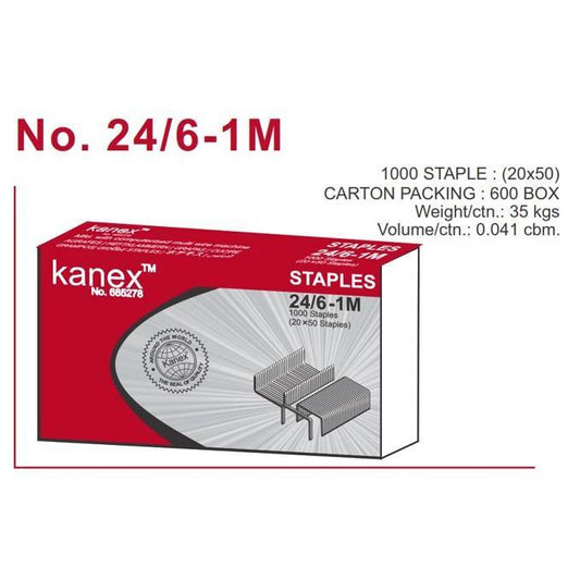 Kanex 24/6-1m Staples - 5 Pieces 