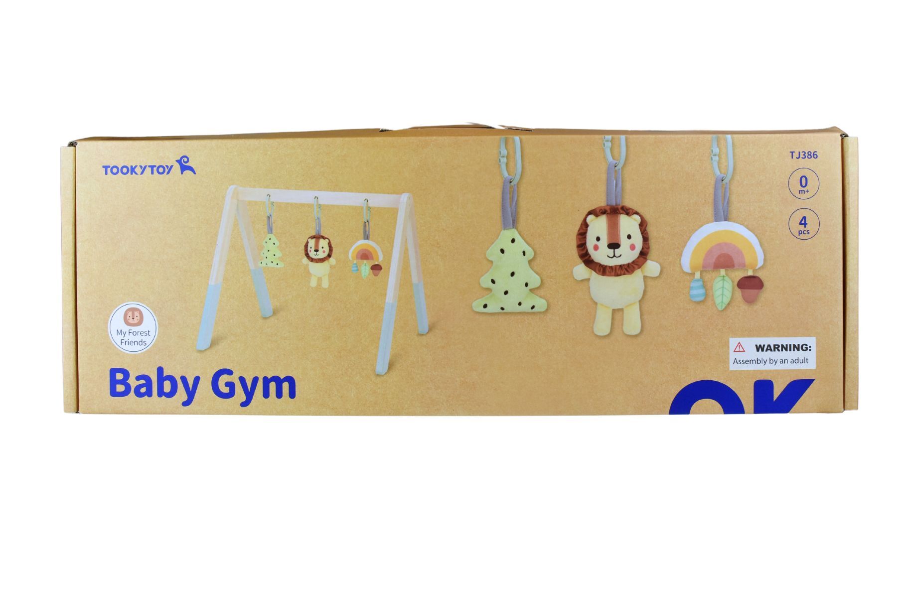 Wooden Baby Gym with 6 Hanging Toys Foldable Baby Play Gym Frame Activity Gym Hanging Bar Newborn Gift Baby Girl and Boy Gym Baby Toys for Perfect 0-1.5 Years Baby (style1) دار ملهمون للنشر والتوزيع