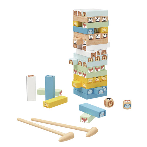 MY FOREST FRIENDS STACKING ANIMAL BLOCKS BOARD GAME دار ملهمون للنشر والتوزيع