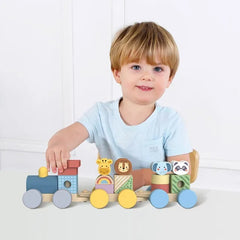 Animals Stacking Train Toy - 16pcs